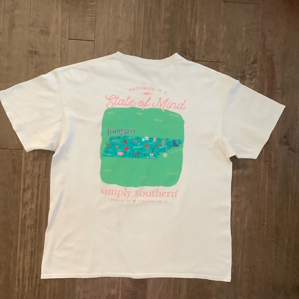 Simply Southern TN White Short Sleeve Tee